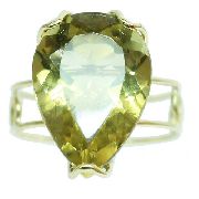 Anel De Ouro 18k750 Green Gold 12x S/j Ft/gt 2653