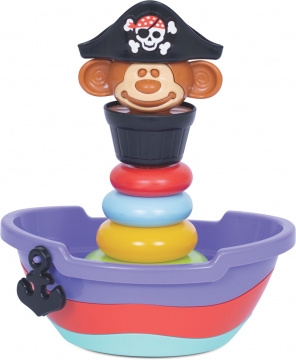 Empilha Baby Pirata - Brinquedo para Bebês acima de 5 meses