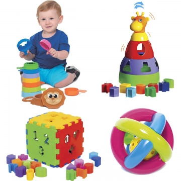 Kit de Brinquedos para Bebês Especial de Natal