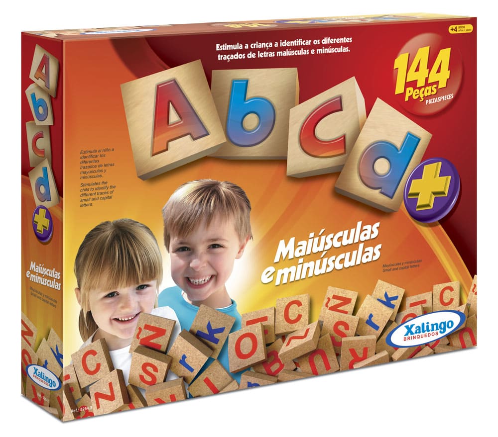 Brinquedos Educativos - Abcd+ (144 Peças) - Xalingo