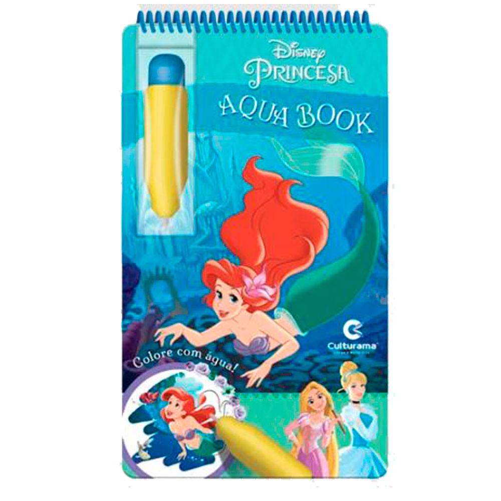 Livro de Colorir com Água - Aqua Book Princesa Disney