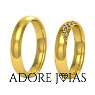 Aliança de Casamento em Ouro 18 k Atenas