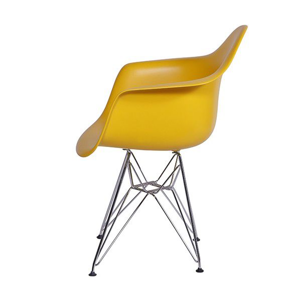 Cadeira DKR Com Braço Base Cromada Or Design