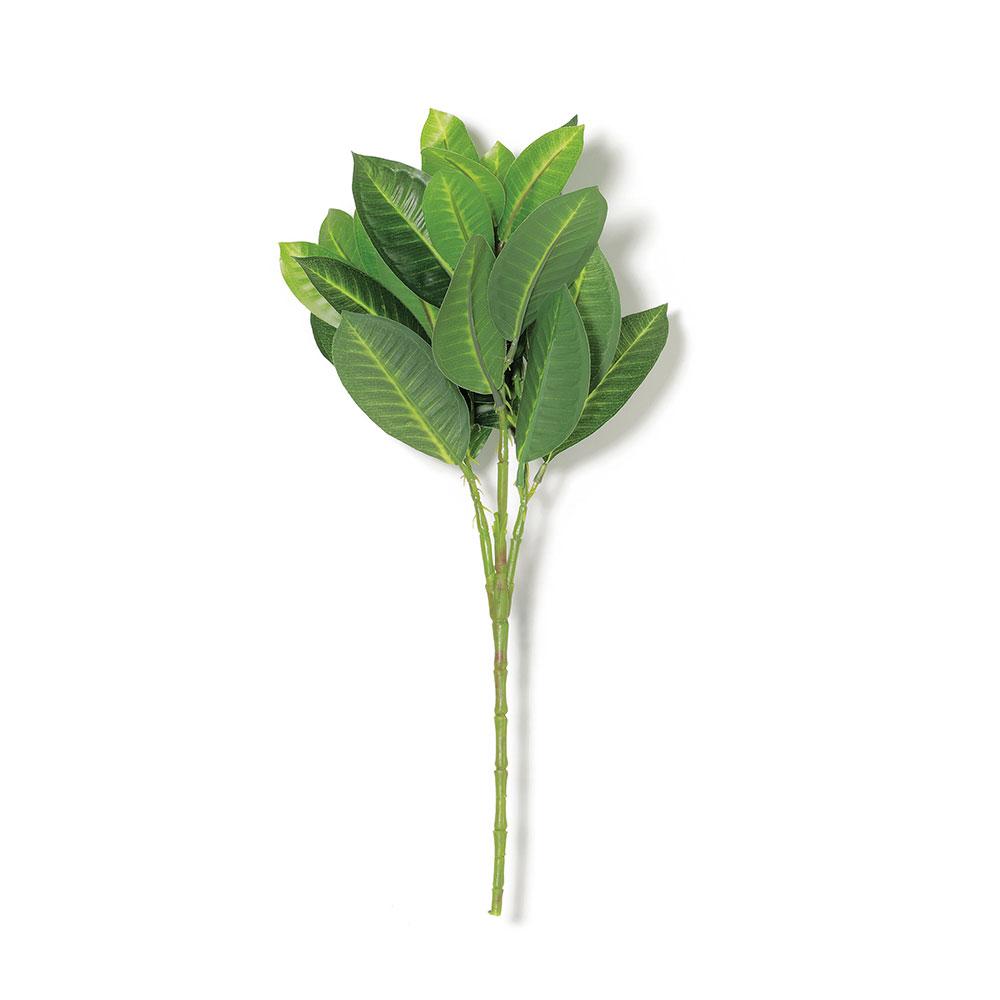 Galho Artificial de Folhas Verdes 43cm