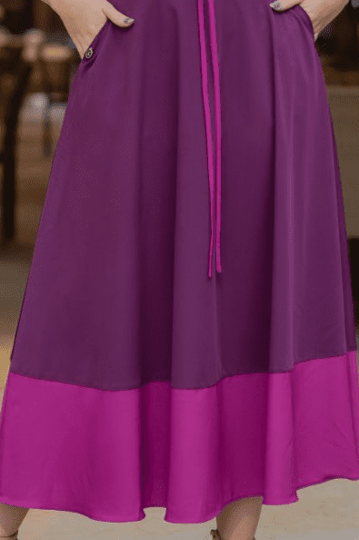 Vestido Alfaiataria C Bolsos - Moda Evangélica Kauly (3188 E)