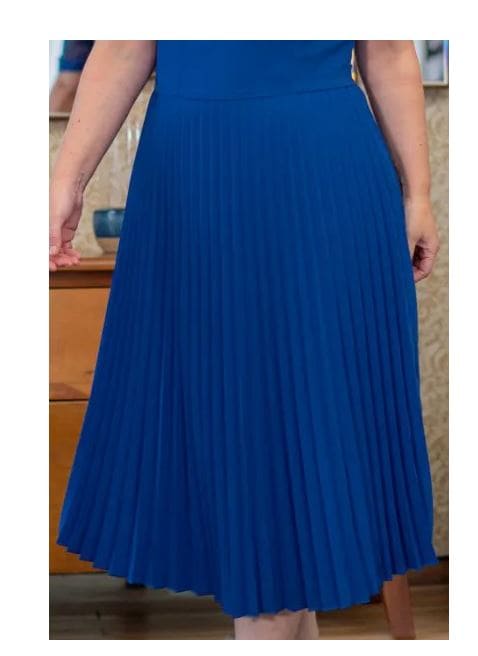 Vestido Plus Size Plissado - Moda Evangélica Kauly (3252 T)