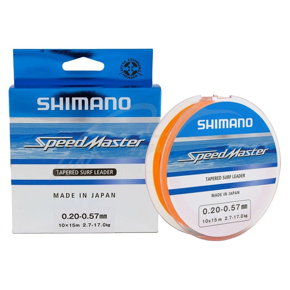 Leader Shimano Speed Master conico de 0,33 a 0,57 mm Laranja 10x15 m