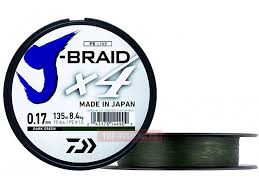 Linha Multi-filamento Daiwa J-Braid X4 270 m Verde