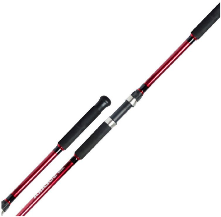 Kit Molinete Pesca Serena 1000 com Linha e Vara Solara 2,10m até 6kg Vermelho