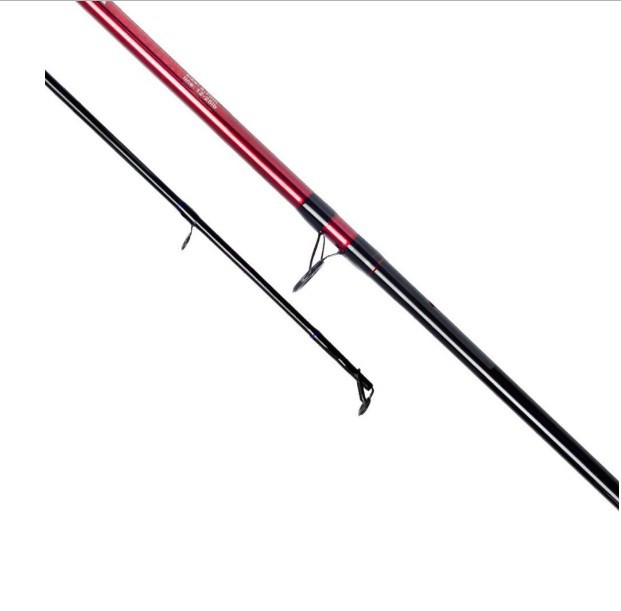 Kit Molinete Pesca Serena 5000 com Linha e Vara Solara 2,10m 2 Partes até 12kg Vermelho