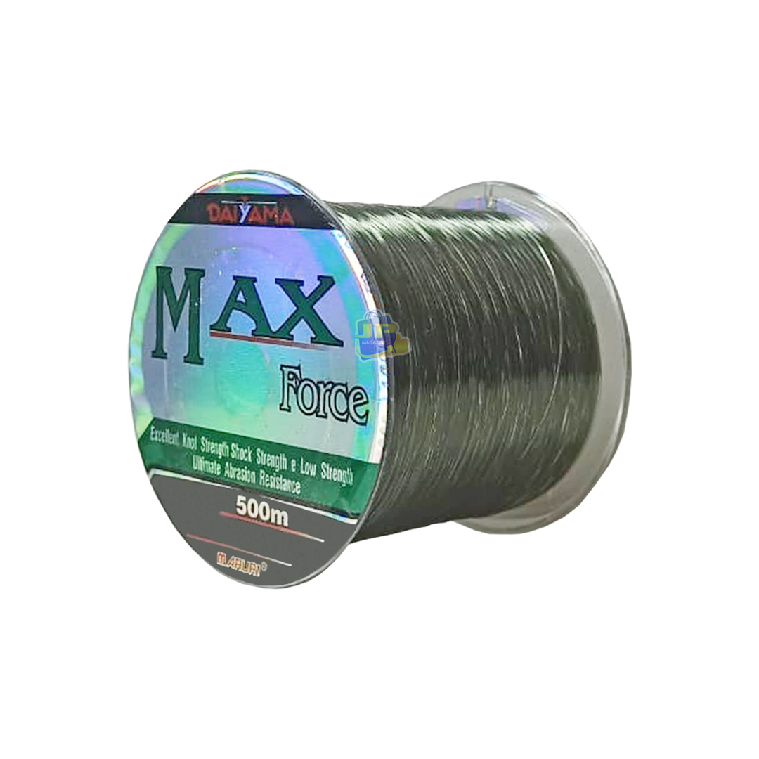 Linha de Pesca Monofilamento Maruri Max Force Verde Musgo 1.5 0.21mm 10 Lb 500m