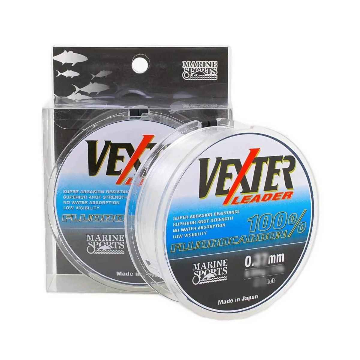 Linha Pesca Fluorcarbono Leader Vexter Marine Sports 0.47mm 29 Lbs