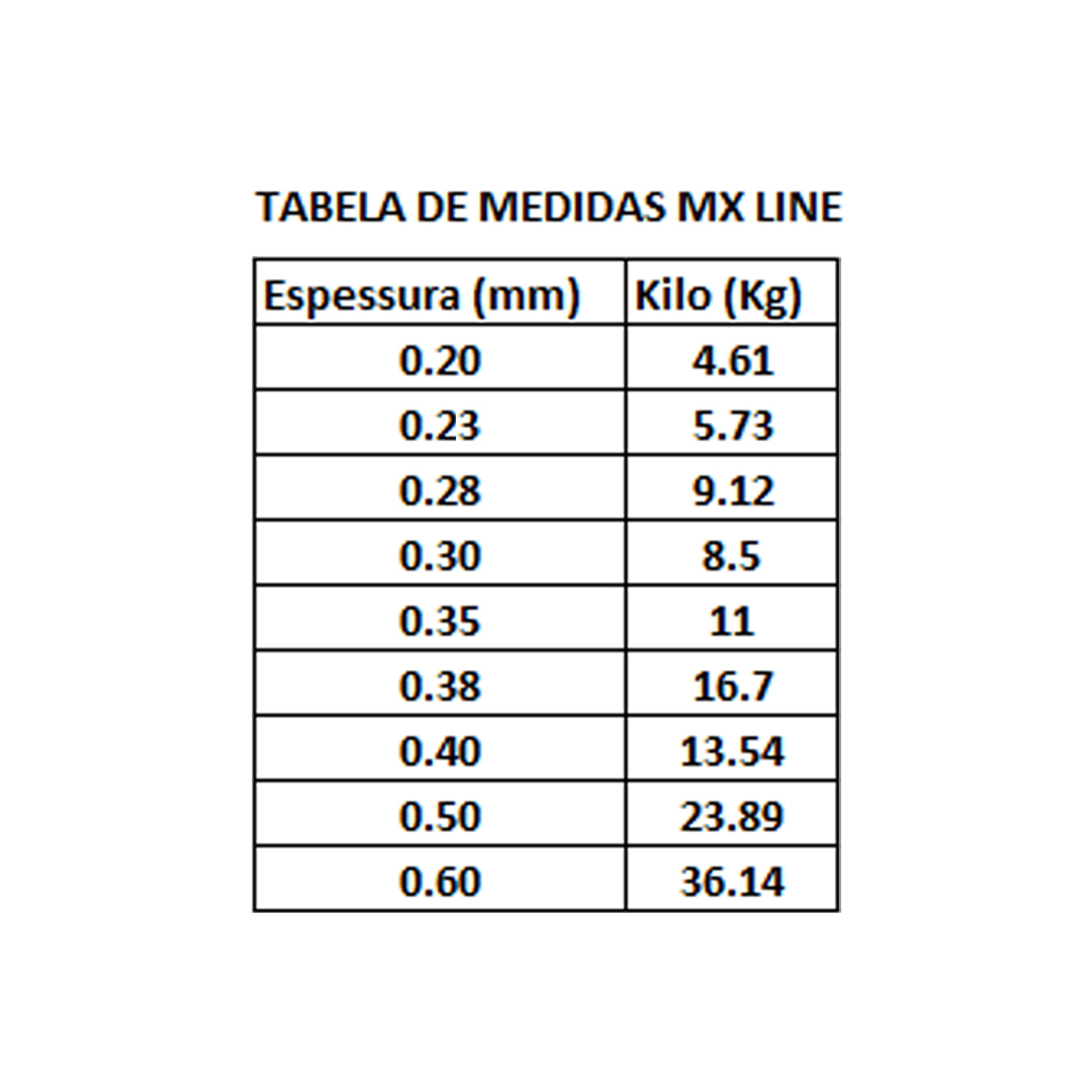 Linha Pesca Monofilamento MX Pesca MX Line Extra Strong Transparente 0.50mm 100m