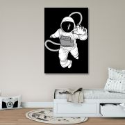 Placas decorativas em PVC - Astronauta / Estrelas