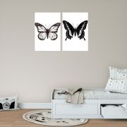 Placas decorativas em PVC - borboleta