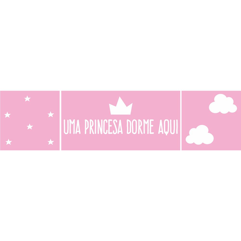 Placas decorativas em PVC - Princesa