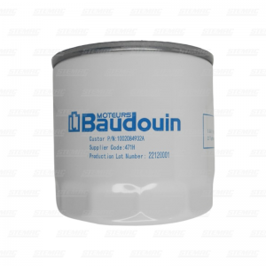 filtro de óleo lubrificante baudouin 4m06g55 - pn 1002084932