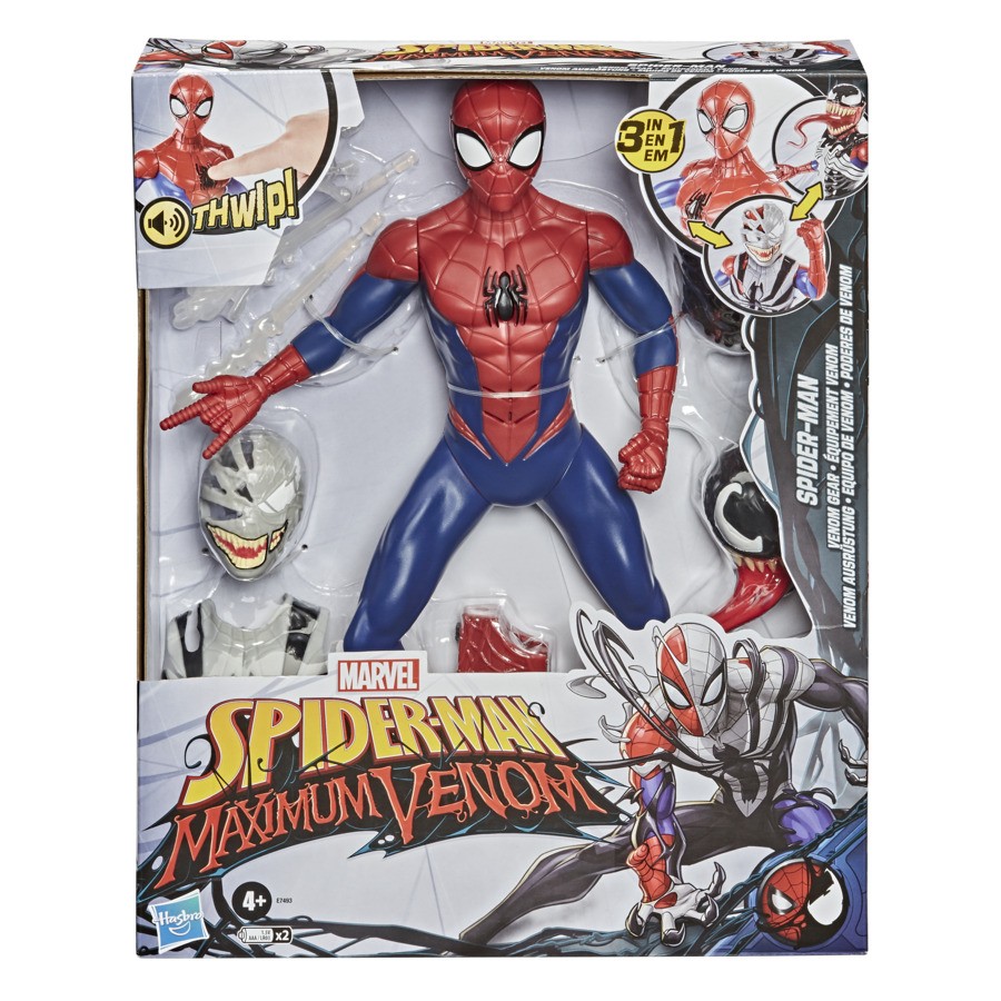 Boneco Spider Man Homem Aranha Venom Acessorios Hasbro Arena Toys Brinquedos Olha que legal esse boneco do homem aranha que ela fez, ele tem 35 cm de altura e fica em pé sozinho, sempre temos poucas opções para os meninos. boneco spider man homem aranha venom