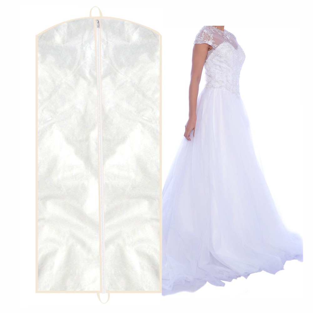 Capa para Vestido Noiva Frente em PVC Cristal (Transparente) Com Lateral