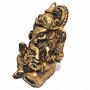Combo 8 Estátuas de Ganesha Dourado 9,5cm Kit Promocional - Atacado