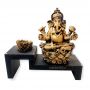 Combo Altar de MDF + Estátua de Ganesha + Castiçal