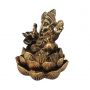 Incensário Cascata Ganesha Flor de Lótus 10cm