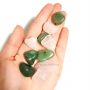 Kit de 10 Pedras Quartzo Verde e Quartzo Rosa Cristais Naturais - P