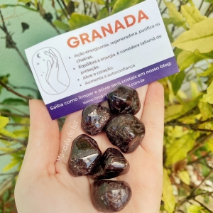 Kit de Pedra Granada Cristal Natural 100g  - G