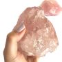 Pedra Bruta de Quartzo Rosa Natural Cristal Amor G-3