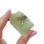 Pedra Calcita Verde Bruta Unitária Cristal Natural - G