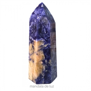 Ponta Grande de Sodalita - Pedra Natural - Cristal Polido Gerador