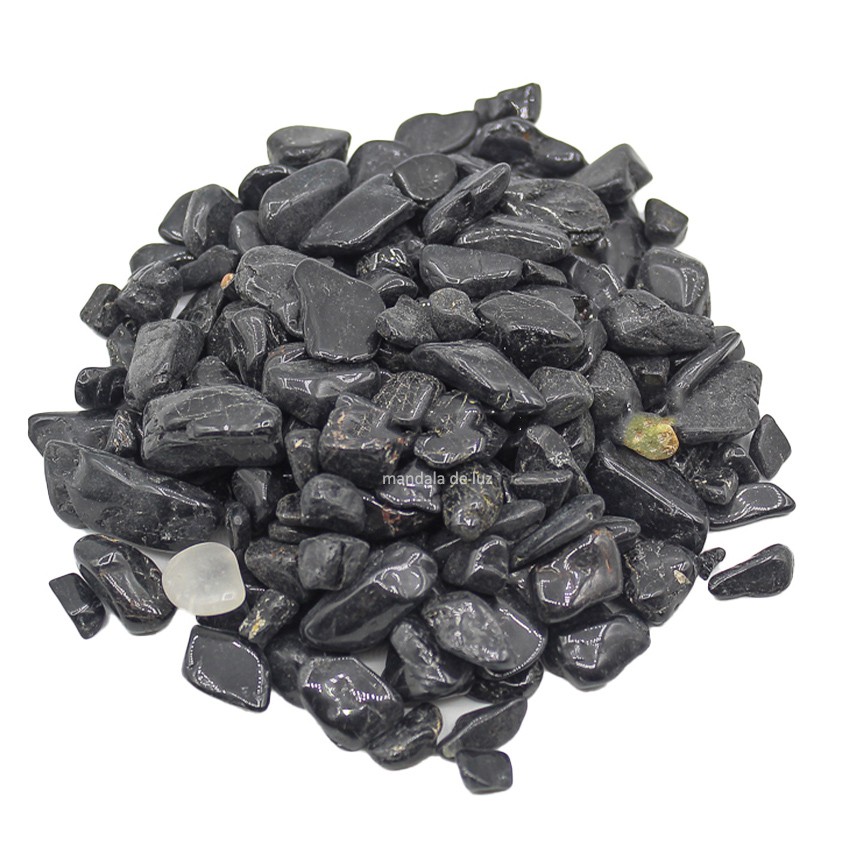 Kit Proteção de Turmalina Negra Rolada - Pedra Cristal Natural 500 gramas