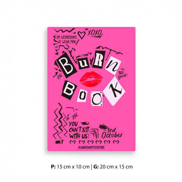Placa Decorativa Burn Book