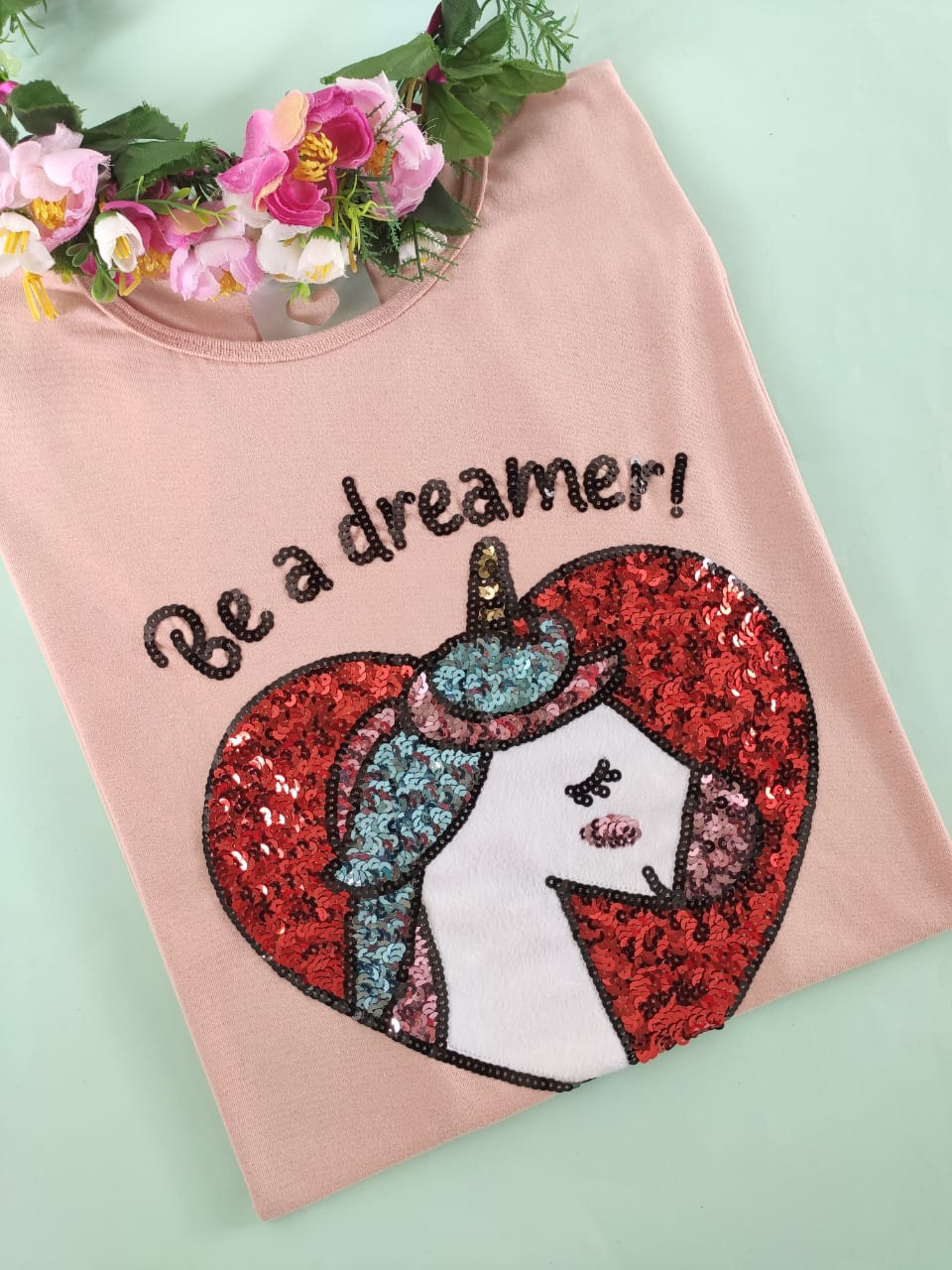 Camiseta Be a Dreamer Rosê