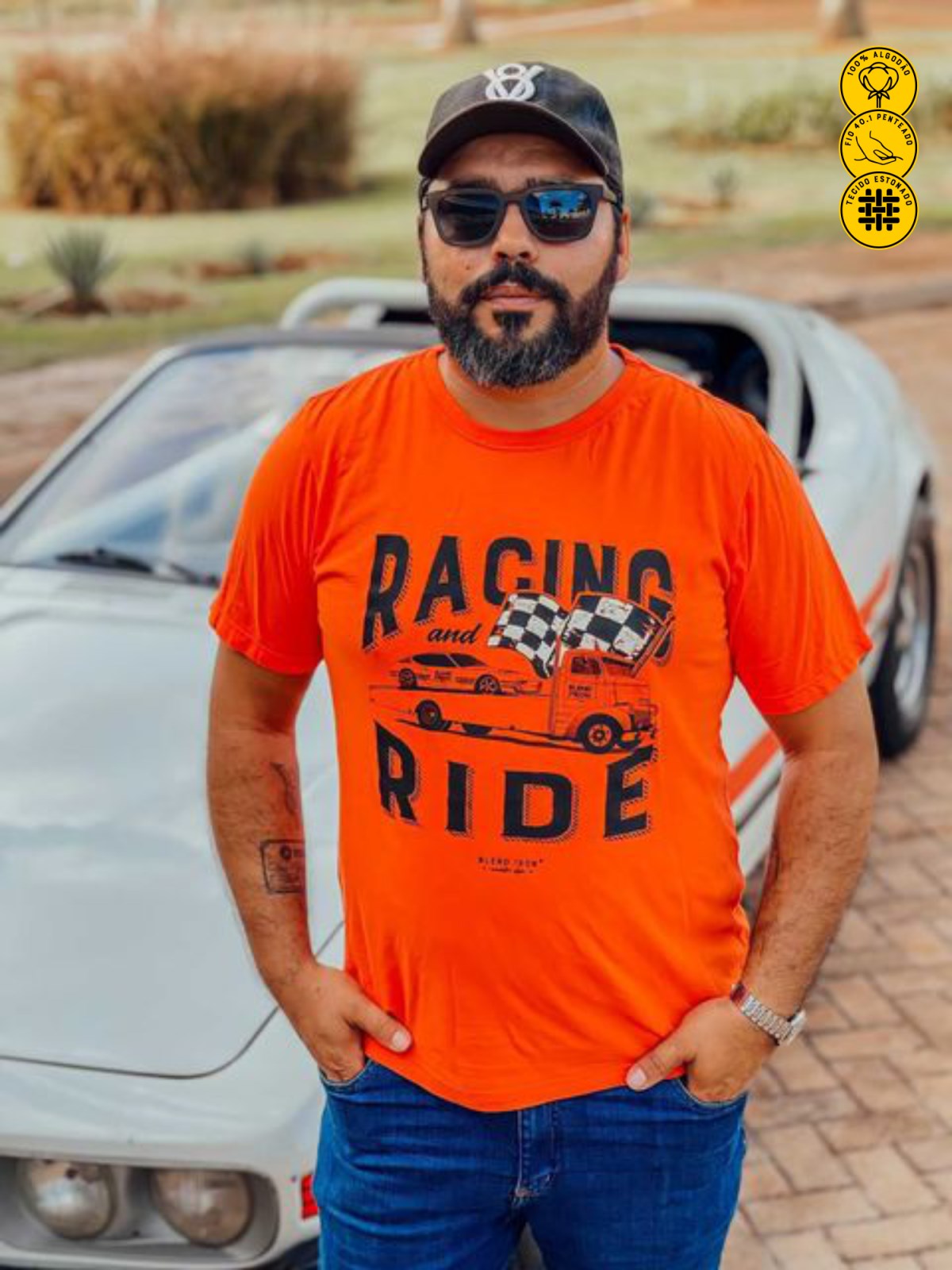 Camiseta Masculina - Racing and Ride | Blend Iron