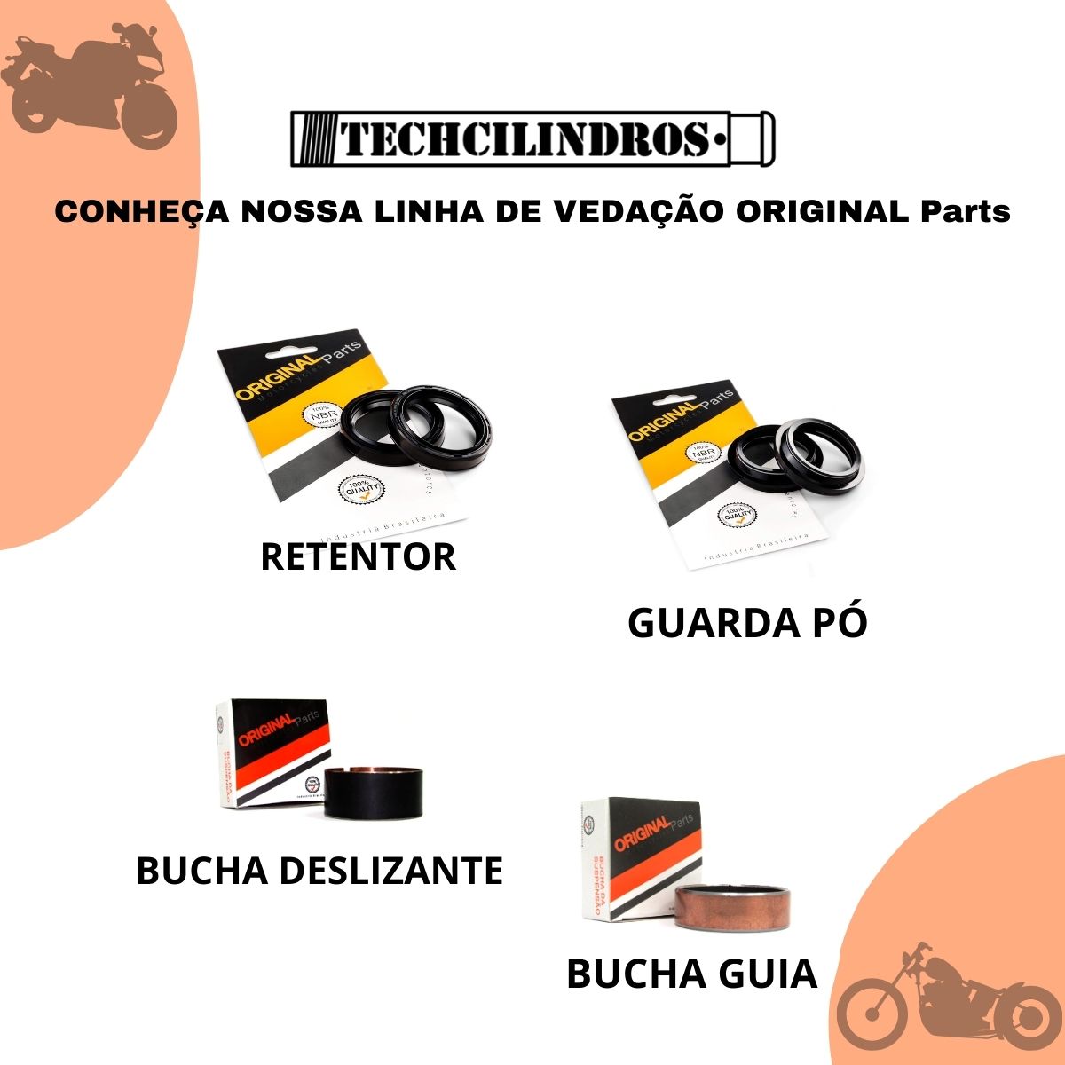 PAR BUCHA GUIA CILINDRO EXTERNO BENGALA GT 250 COMET 05 A 13
