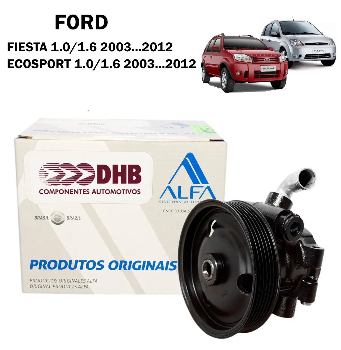 Bomba Direção Hidráulica DHB Fiesta 03...10, Ecosport 03...12