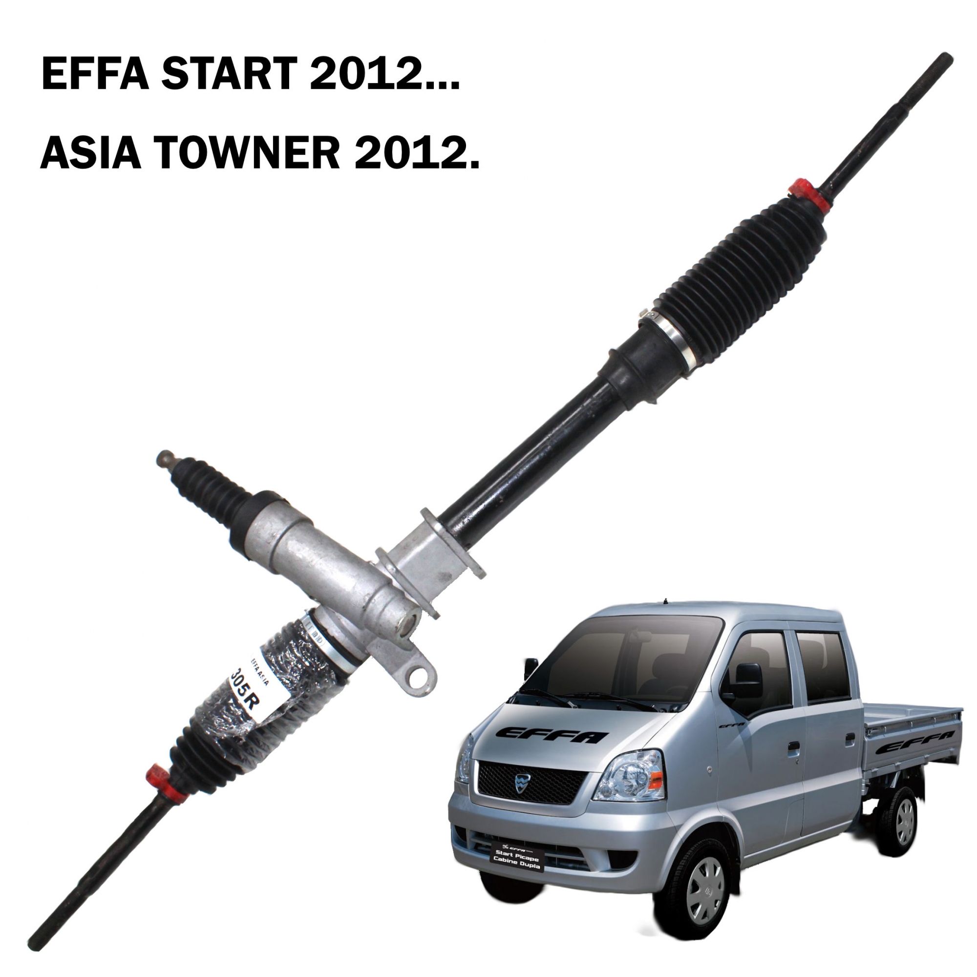 Caixa Direção Mecânica Effa Start 2012..., Asia Towner ano 2012