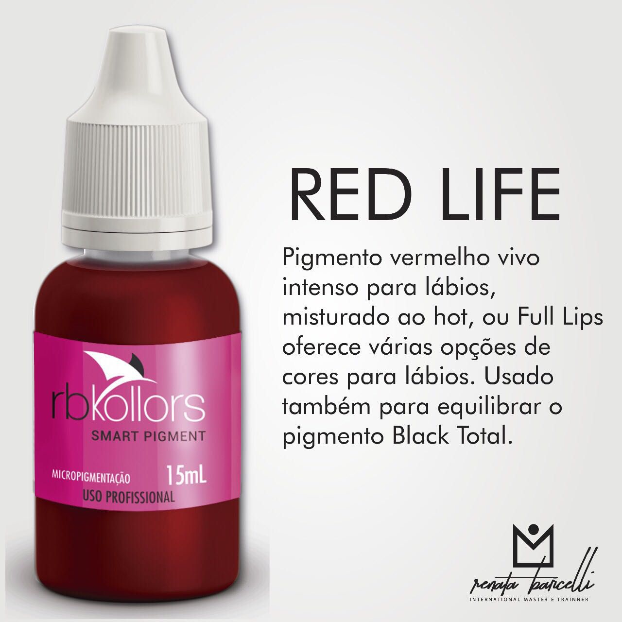 Pigmento RB Kollors - Red Life 15 ml
