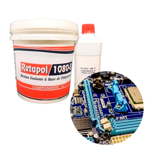 Retapol 1080- E/R - Resina Isolante Elétrica Para Circuitos / Muflas / Condensadores / Transformadores / Sistemas de Proteção 2 Kg