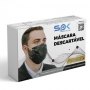 Máscara Cirúrgica Descartável Preta  SP Protection