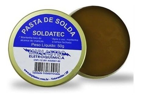 Pasta de Solda Soldatec 50g para Processos de Soldagem - Original Implastec