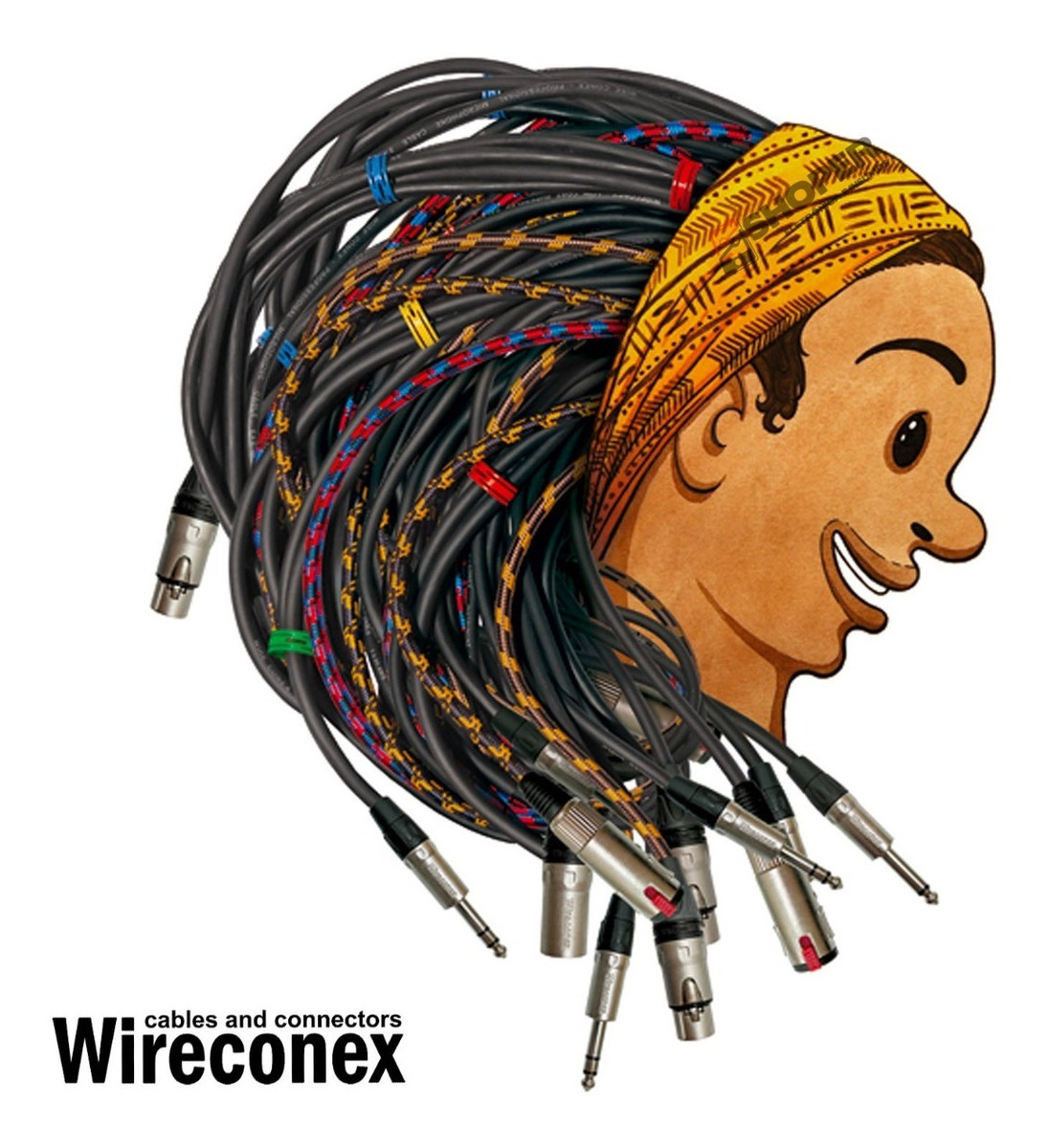 Kit 6 Plug Conector P10 6,3mm Mono Linha Wc 1112 Wireconex