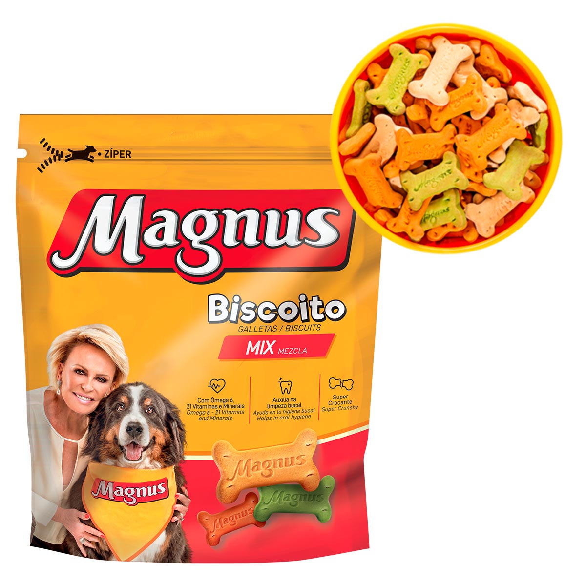 Magnus Biscoito Mix Cães Adultos