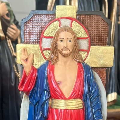 Jesus Santas Chagas, Gesso, 35cm