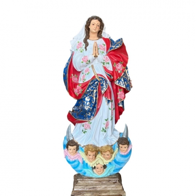 Nossa Senhora da Conceição, Bordada, Resina, 135cm
