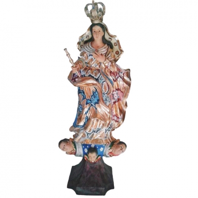 Nossa Senhora do Patrocínio, Bordada, Resina, 120cm