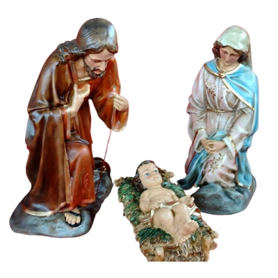 Sagrada Família, peças separadas, em Resina, 35cm