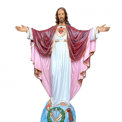 Sagrado Coração de Jesus, Cristo Redentor, Resina, 120cm