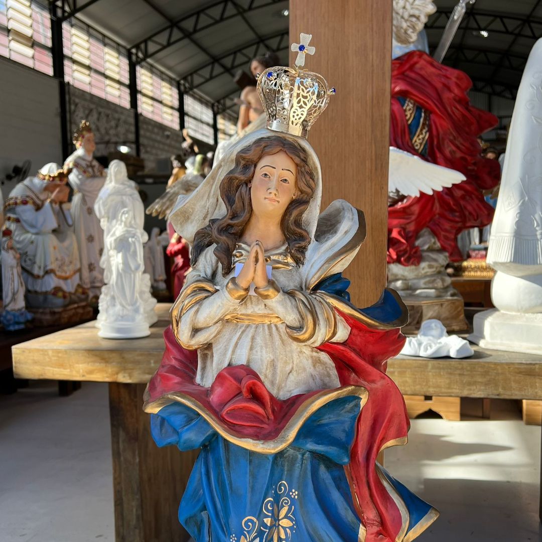 Nossa Senhora da Conceição Barroca, Resina, 80cm